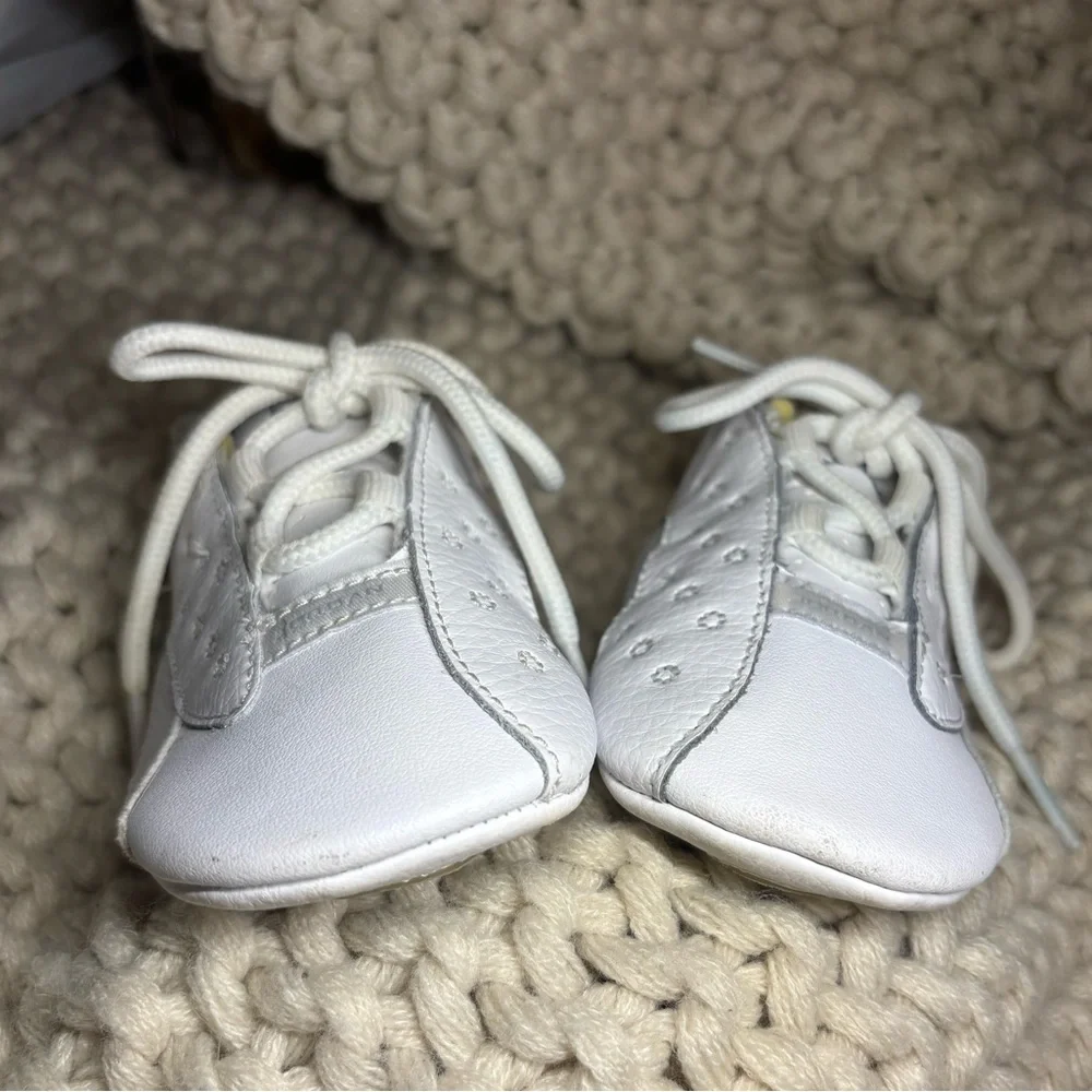 Air Jordan Retro Infant Newborn 552664-100 SIZE 3C White Crib Shoes